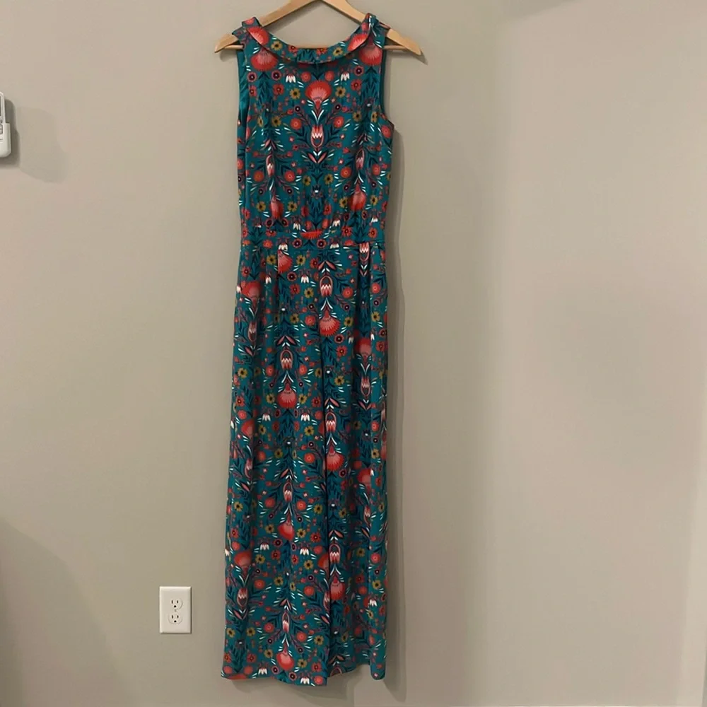 Boden “Carnival Print” Clarissa Jumpsuit, Size 4 - Picture 2 of 8